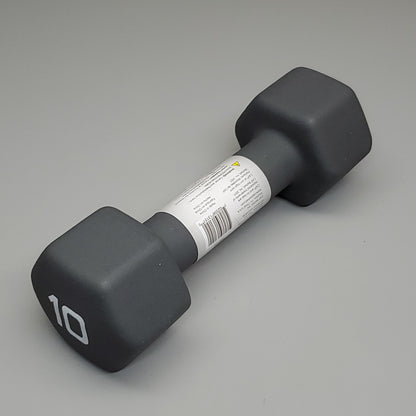 CAP (2 PACK) Neoprene Coated Dumbbells 10 lbs Each Grey SDN5-010 (New)