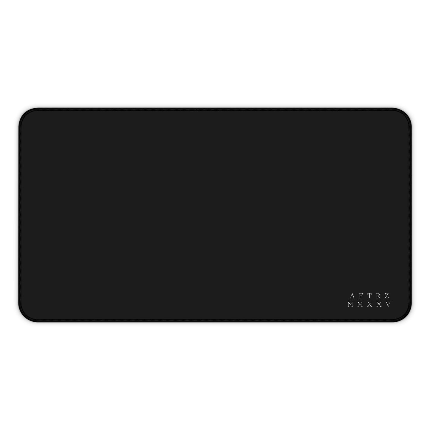 AFTRZ MMXXV Sleek Black Desk Mat with Textured Surface