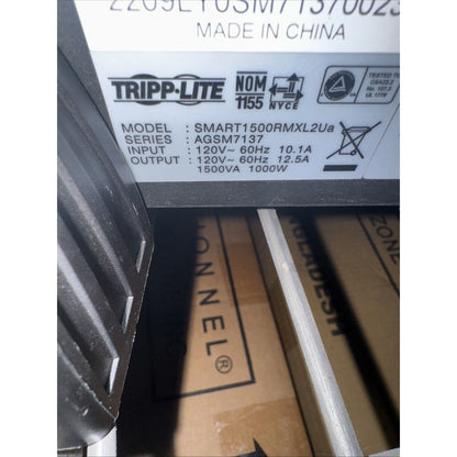Tripp Lite SU1500RTXL2UA Smart Online 6 Outputs 120V 1.5kVA 1.2kW UPS w battery