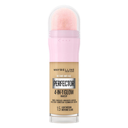 Maybelline New York Instant Perfector Glow Foundation Makeup - 4-in-1 Formula for Flawless Complexion, Radiant Glow, Easy Application