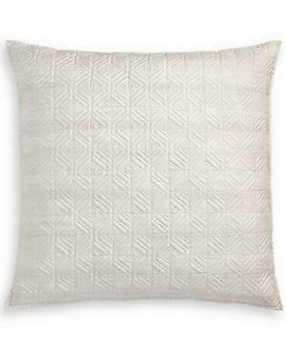 Hotel Collection Wood Rose Quilted 26 x 26 European Sham, Medium Pink