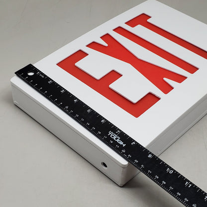 SKYLINE LIGHTING Exit Sign Hard Wired W/ Red Letters 12" EXD2RWW