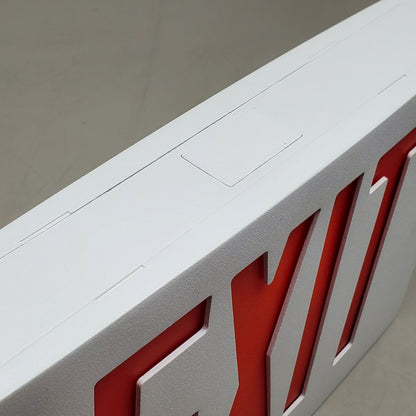 SKYLINE LIGHTING Exit Sign Hard Wired W/ Red Letters 12" EXD2RWW