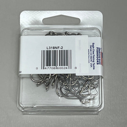 EAGLE CLAW Lazer Sharp Live Bait in Saltwater Fishing Hook #2 50pc L318NF-2