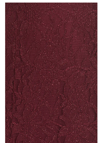 Morgan & Company Juniors Open-Back Glitter-Lace Gown