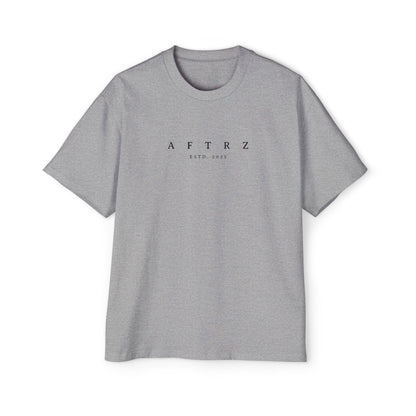 Aftrz Classics Heavy Oversized Short Sleeve T-Shirt - Grey with Black Logo