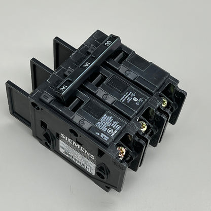 SIEMENS 30A 40 Degree C 3 Pole Circuit Breakers 240V BQ3B030