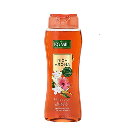 Komili Rich Aroma Peace & Calm Shower Gel - Calming, Long-Lasting Fragrance, 16.91 fl oz