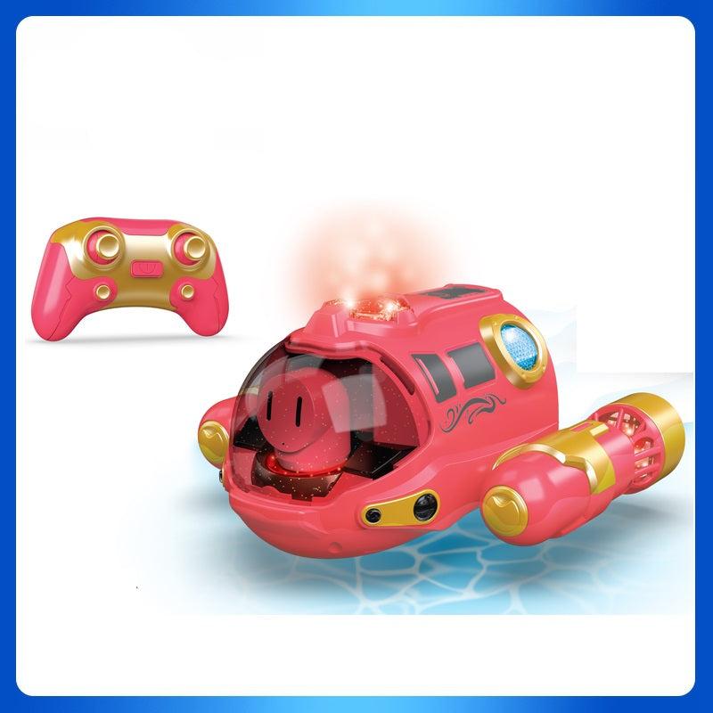 Waterproof RC Boat Toy for Kids Dual Propeller Remote Control Boat