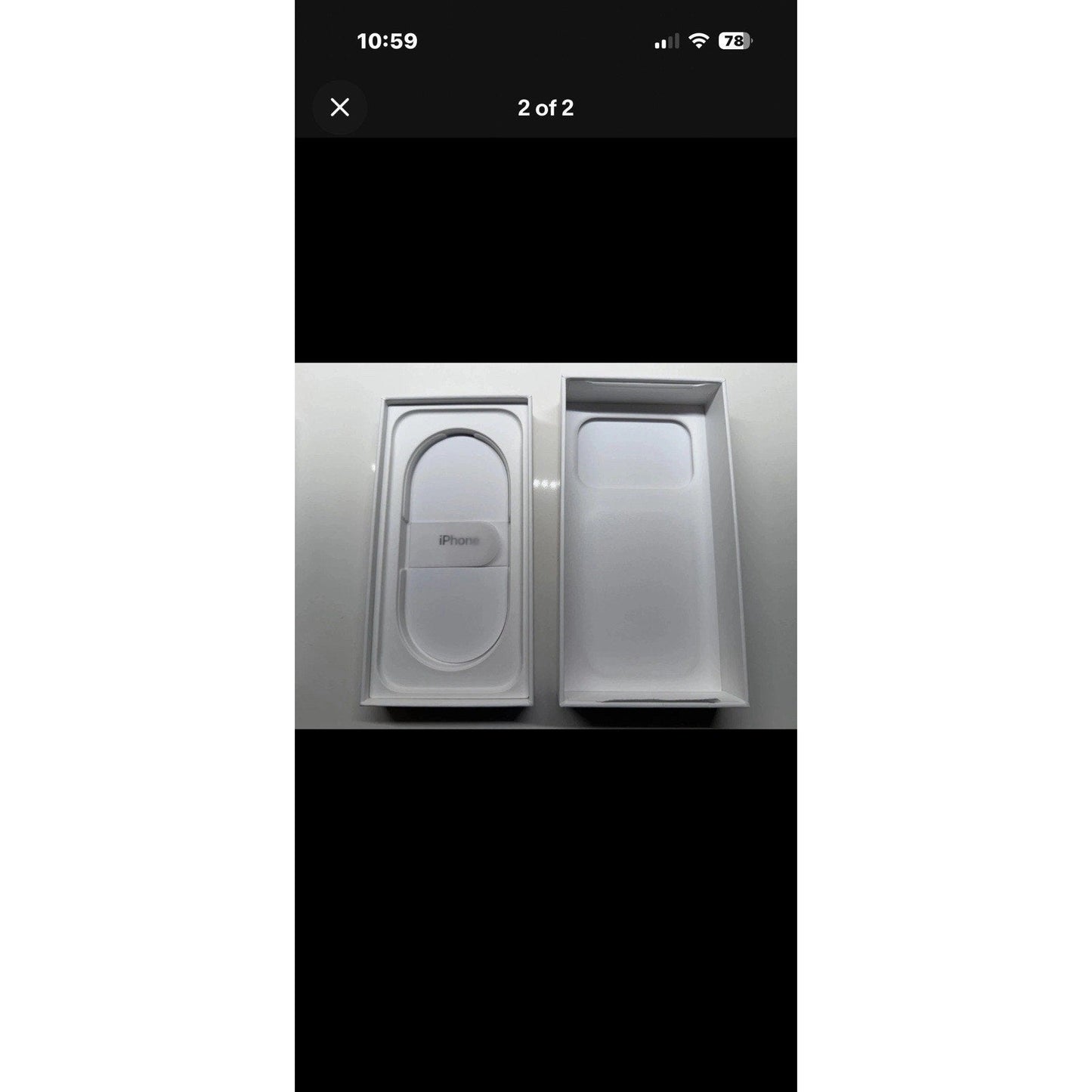 iPhone 17 Pro Box ONLY, 256GB Deep Blue (Empty Box)