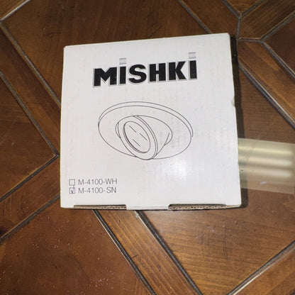 Mishki M-4100-SN Recessed Lighting Trim, Satin Nickel Adjustable Gimbal Spotlight