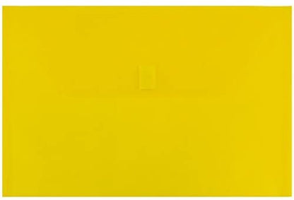 JAM Paper 6Pack, Plastic Envelopes with Hook & Loop Closure Legal Booklet