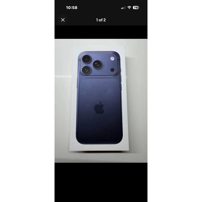 iPhone 17 Pro Box ONLY, 256GB Deep Blue (Empty Box)