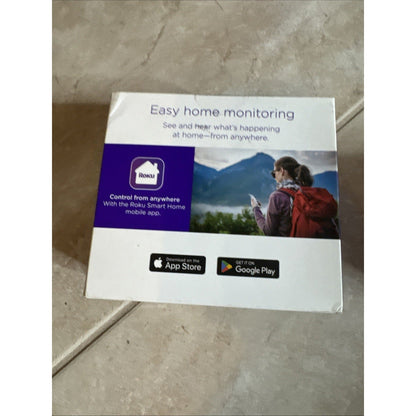 Roku Indoor Camera SE Wired, 2-Pack (Works with Alexa & Google Home)