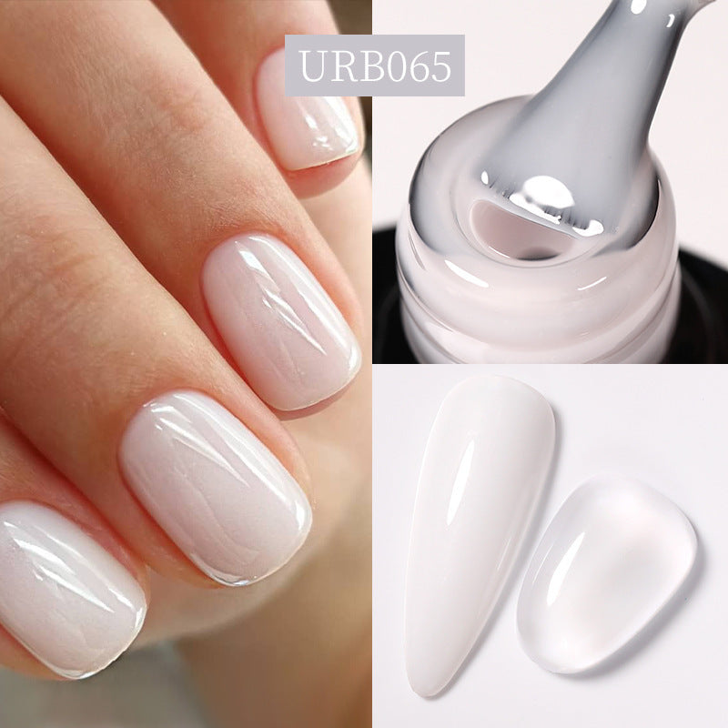 Reinforced Long-lasting No-file Base Coat With Shimmering Glitter Gel Polish