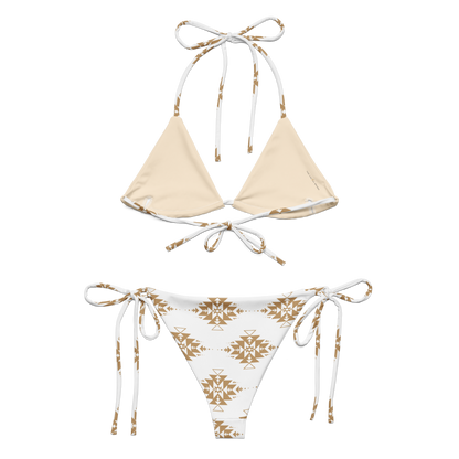 Gold Aztec String Bikini