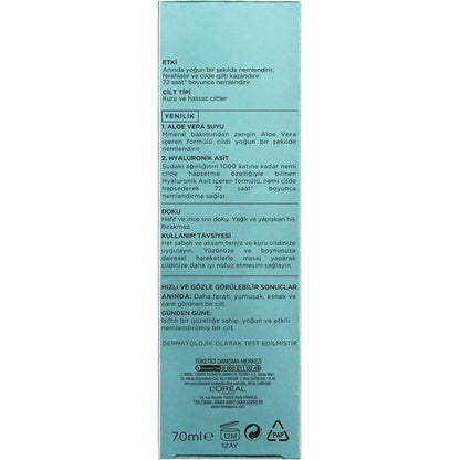 L'Oreal Paris Nem Terapisi Aloe Vera Face Moisturizer for Dry & Sensitive Skin - 2.37 fl oz