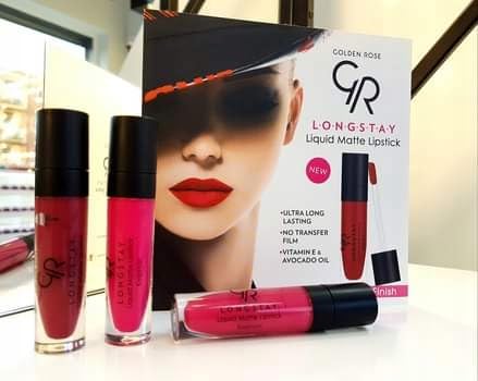 Golden Rose Matte Lipstick Crayon - Moisturizing, Paraben-Free Cosmetics