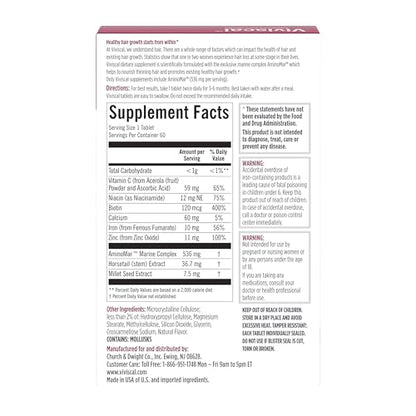 Viviscal Hair Growth Supplements For Women For Thicker, Fuller Hair 180 Tablets