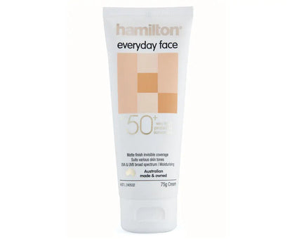 Hamilton Everyday Face SPF50+ Cream - 75g