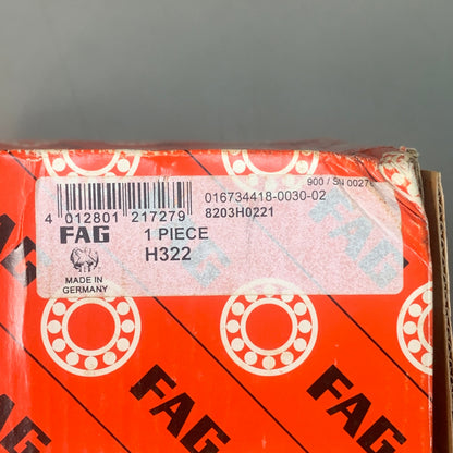 FAG BEARING H322 Adapter Sleeve 100mm Shaft & Lock Nut & Washer Bearings H322 (New)