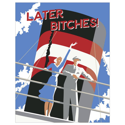 2.5'' x 3.5'' Later Bitches Couple Magnet