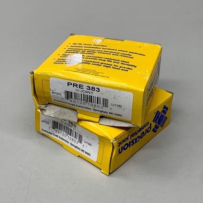 WJB (2 PACK) Universal Joint Case-Hardened Steel Construction PRE383 UJT383