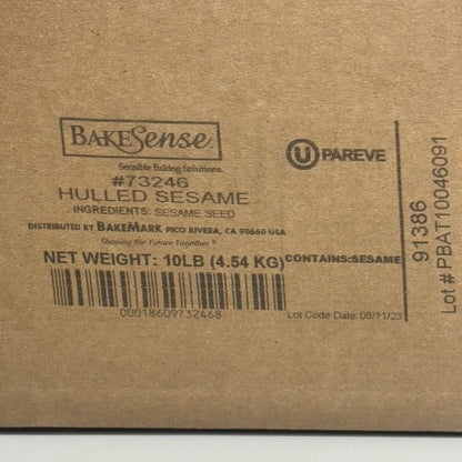 BAKESENSE Hulled Sesame Seeds 10 Lbs 73246