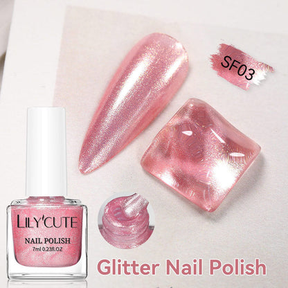 Quick-dry Metallic Mirror Nail Polish, No Baking Required