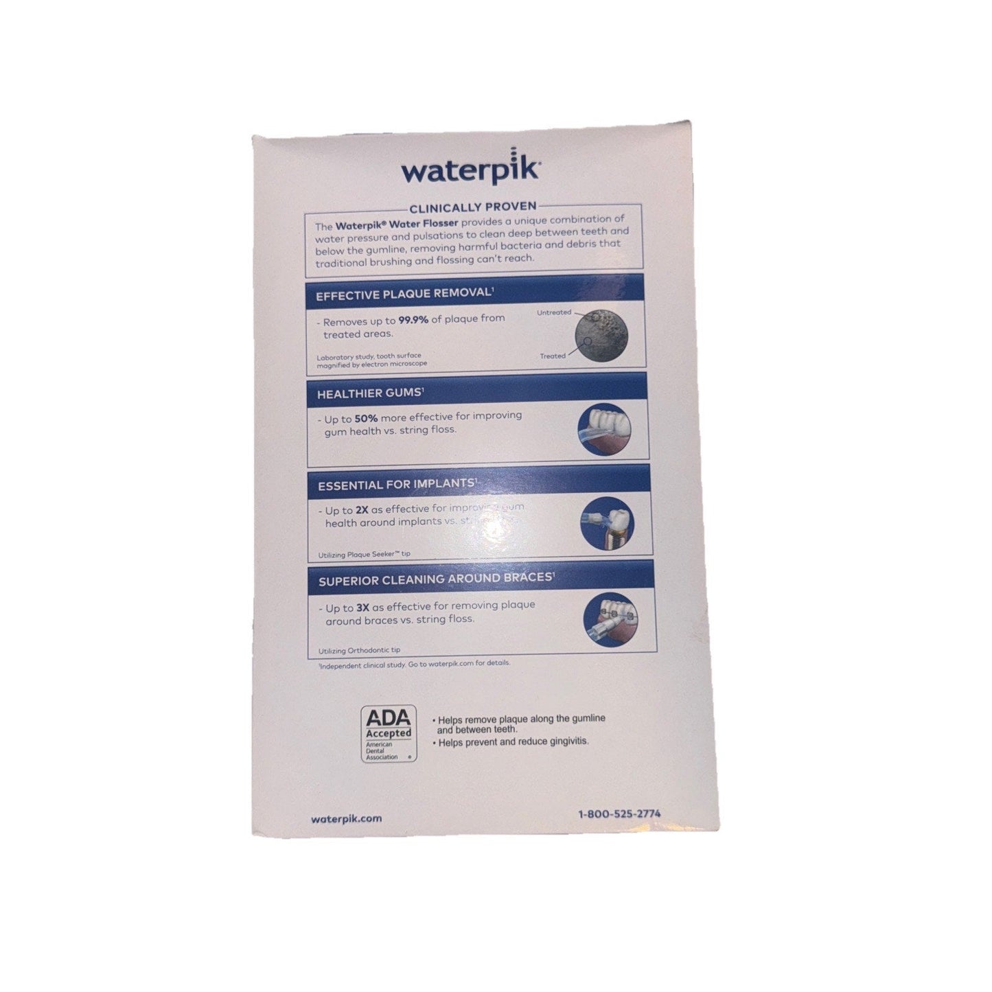Waterpik Ultra Water Flosser with 10 Pressure Settings + 6 Tips, Black