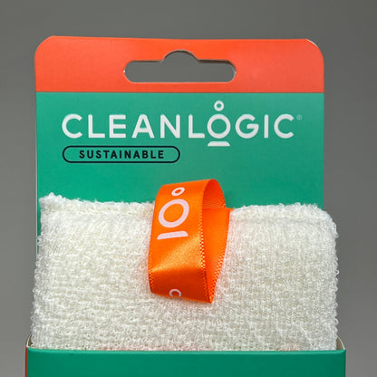 CLEANLOGIC (3 PACK) Organic Cotton Body Gentle Exfoliator Sponge White 1200219