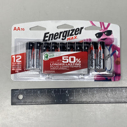 ENERGIZER MAX AA Alkaline Battery (16 Total Batteries) E91LP-16