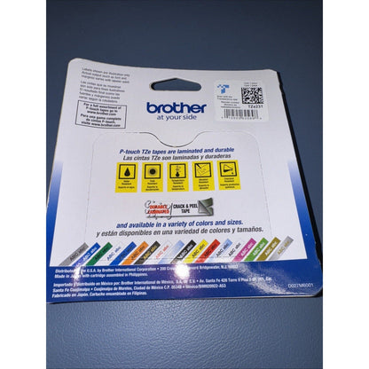 Brother TZE231 Black Print on White Laminated Tape for P-touch Label Maker