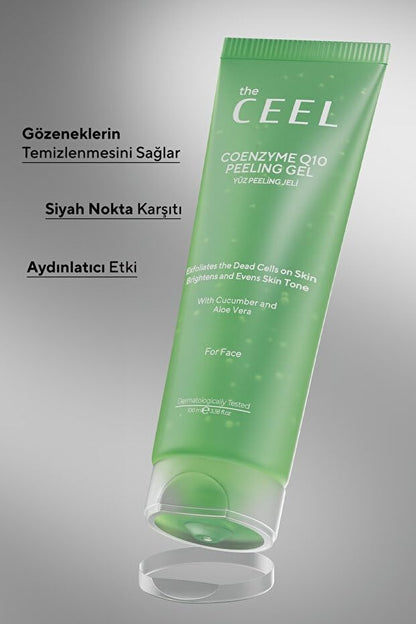 The Ceel Coenzyme Q10 Peeling Gel - Gentle Exfoliating Skincare for Anti-Aging, 3.38 fl oz