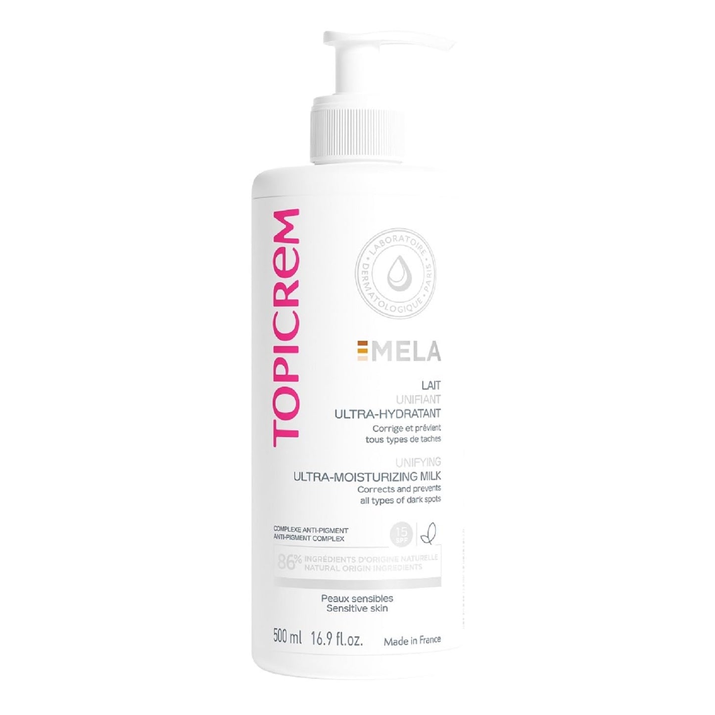 Topicrem Moisturizing Body Milk, 500ml - Hydrating & Brightening Body Lotion for Dry Skin