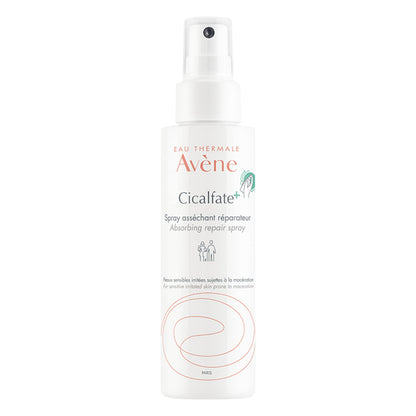 Avene Cicalfate+ Absorbing Soothing Spray for Sensitive Skin - 3.38 fl oz, Dermatologically Tested
