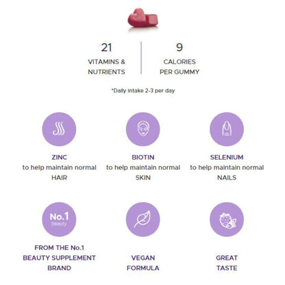 Vitabiotics Perfectil Hair Crush Gummies - 60 Chewable Tablets