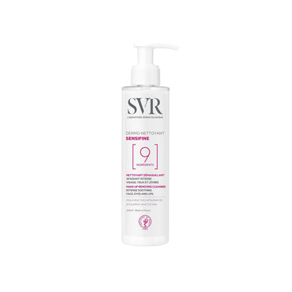 SVR Sensifine Dermo Nettoyant - Gentle Facial Cleanser & Makeup Remover for Sensitive Skin