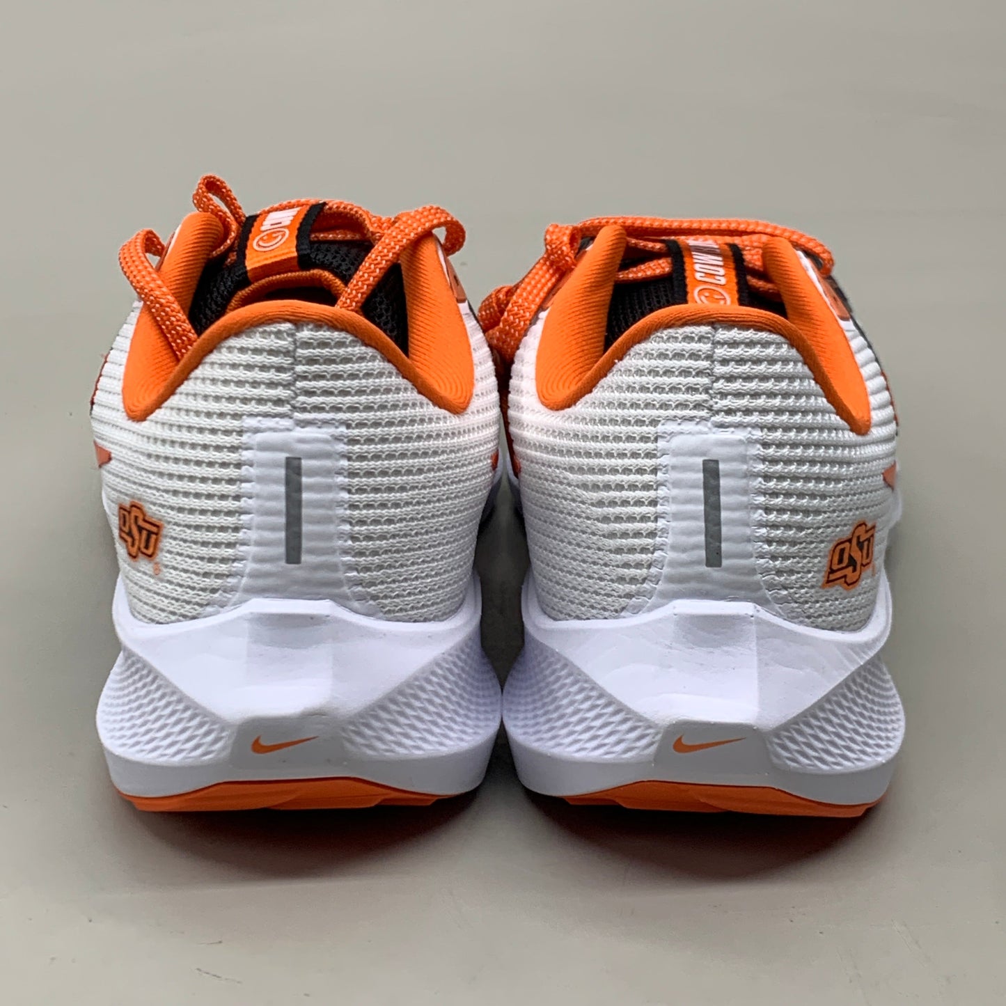 NIKE Zoom Pegasus 40 OK STATE White Shoes, Brilliant Orange & Black 8 W 6.5 M DZ5973-100