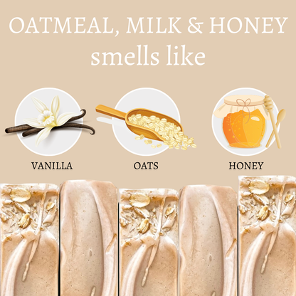 Oatmeal, (Goat's) Milk & Honey Handmade Bar Soap