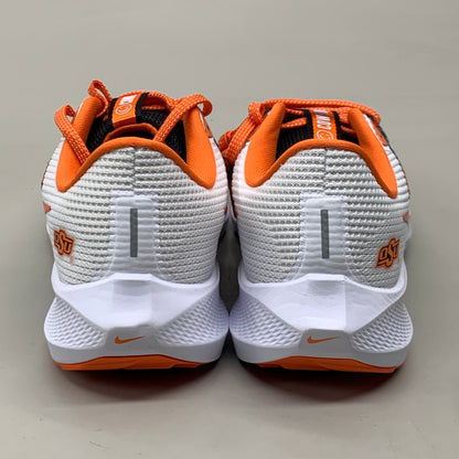 NIKE Zoom Pegasus 40 OK STATE White Shoes, Brilliant Orange & Black 9.5 W 8 M DZ5973-100