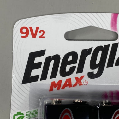 ENERGIZER MAX (3 PACK, 6 Total Batteries) Alkaline Battery 9 Volt General Purpose 522BP-2