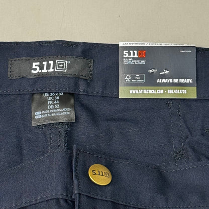 5.11 TACTICAL Men's Tactlite Pro Ripstop Pant Sz- 36"W x 32"I Dark navy 74273
