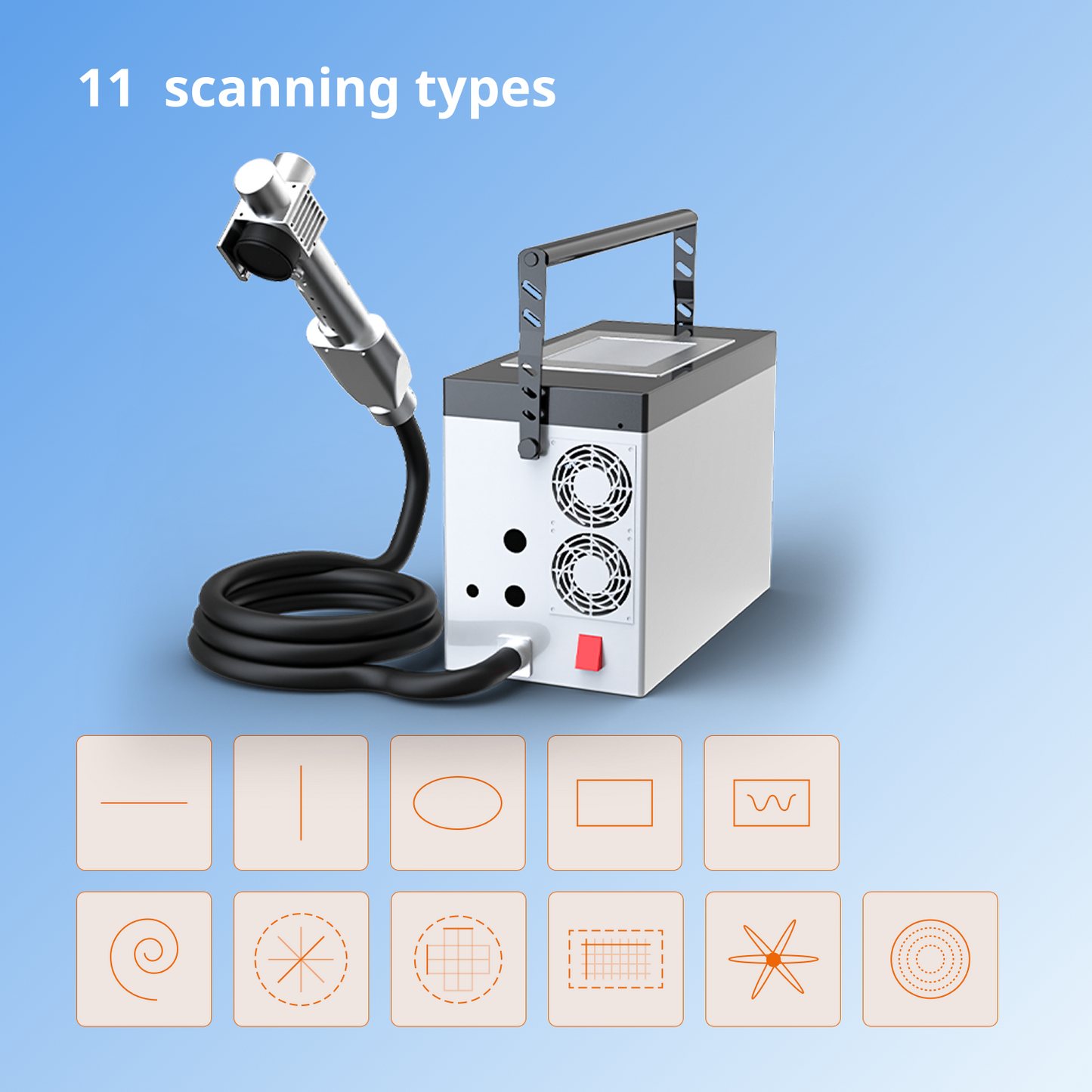 ML-QF-SS-SC-HW 100W Portable Laser Cleaning Machine