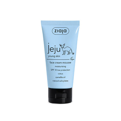 Ziaja Moisturizing Face Cream with SPF10 - Hydrating, Non-Greasy, and Perfect as Makeup Base for Acne-Prone Skin
