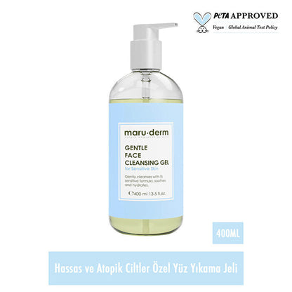 Gentle Facial Cleanser for Sensitive Skin 400ml - Non-Irritating | Maruderm