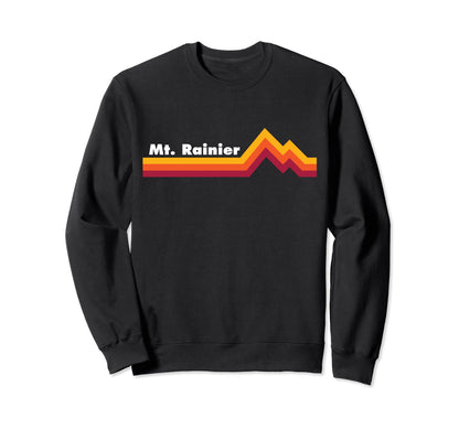 Mt Rainier National Park Hiking Mountain Sweatshirt - Graphic Print Unisex
