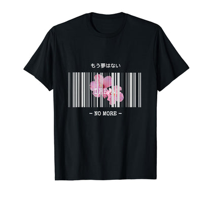 Aesthetic Vaporwave Flower Barcode T-Shirt - Fun Novelty Design Unisex
