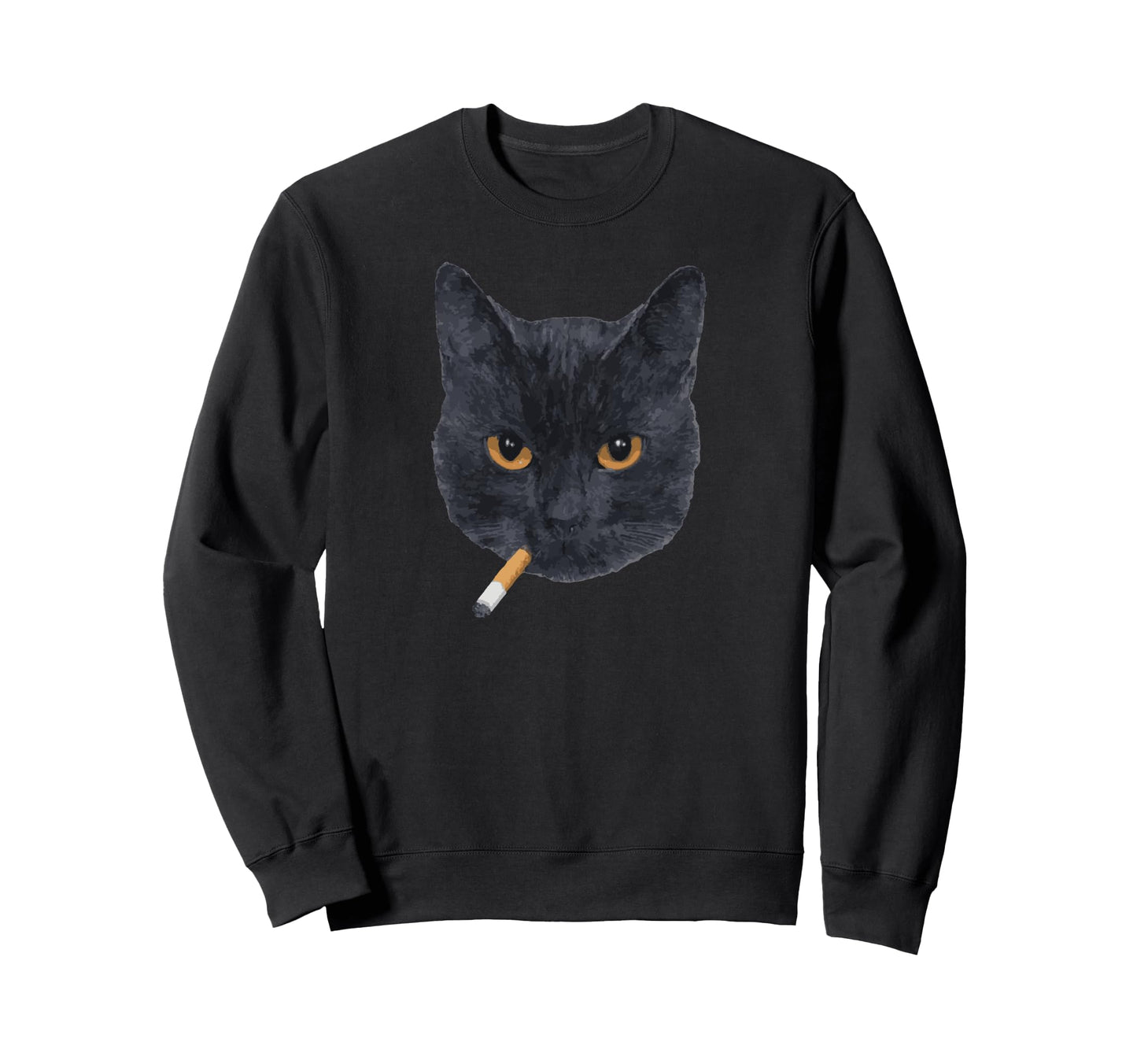 Y2K Black Cat 90S Grunge Sweatshirt - Unique Graphic Unisex