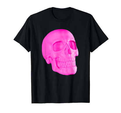 Human Skull Vaporwave Aesthetic T-Shirt - Custom Art Print Unisex